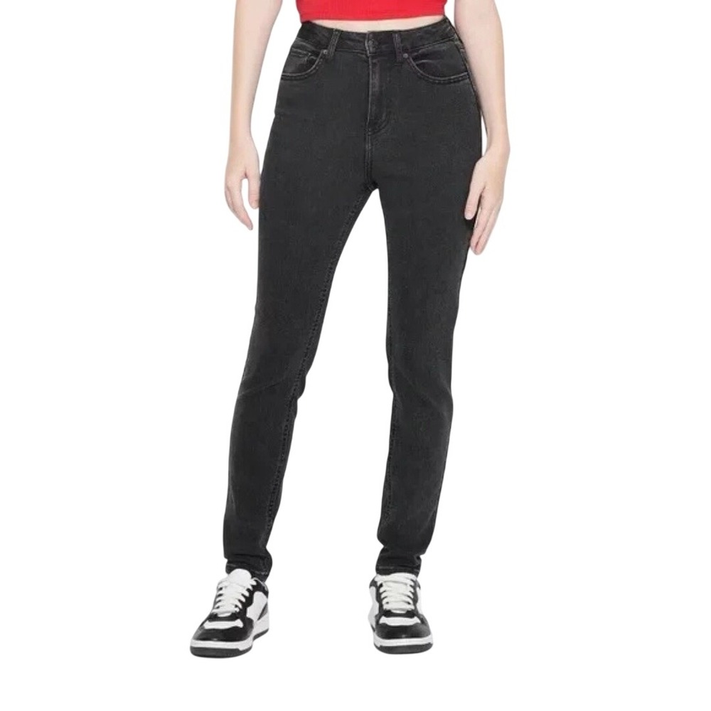 Wild Fable Women's Black Wash High Rise Skinny Denim Jeans Size‎ 10